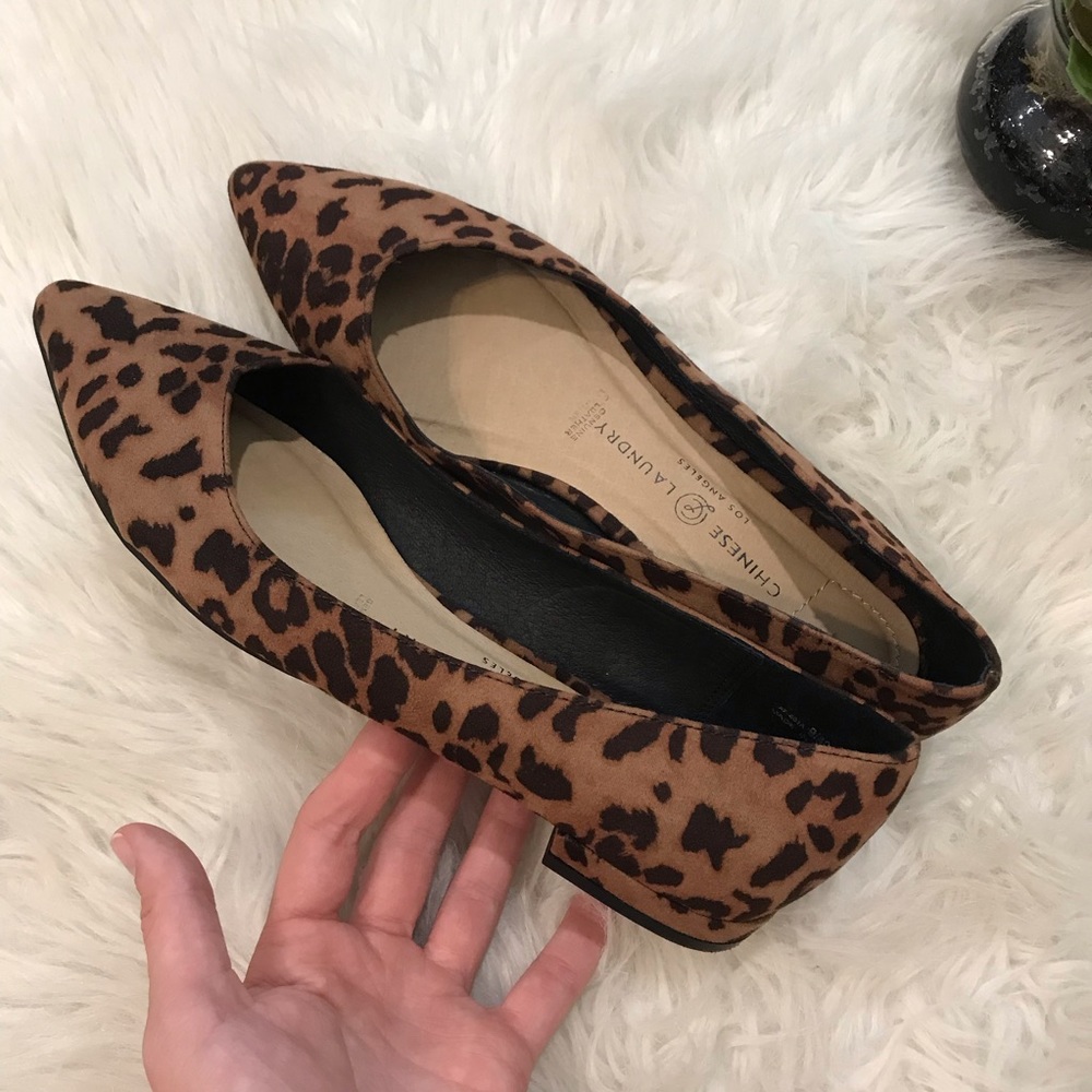 Chinese Laundry Leopard Print Pointed Toe Flats - image 5